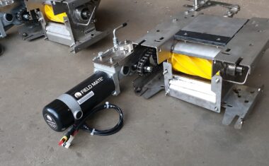 Electric Drive Gravity Drills - Fieldmate Edrive fitted - flexiseeder cirrus metering unit fitted with FieldMate electric drive